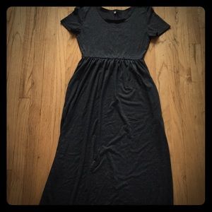 Gray maxi dress